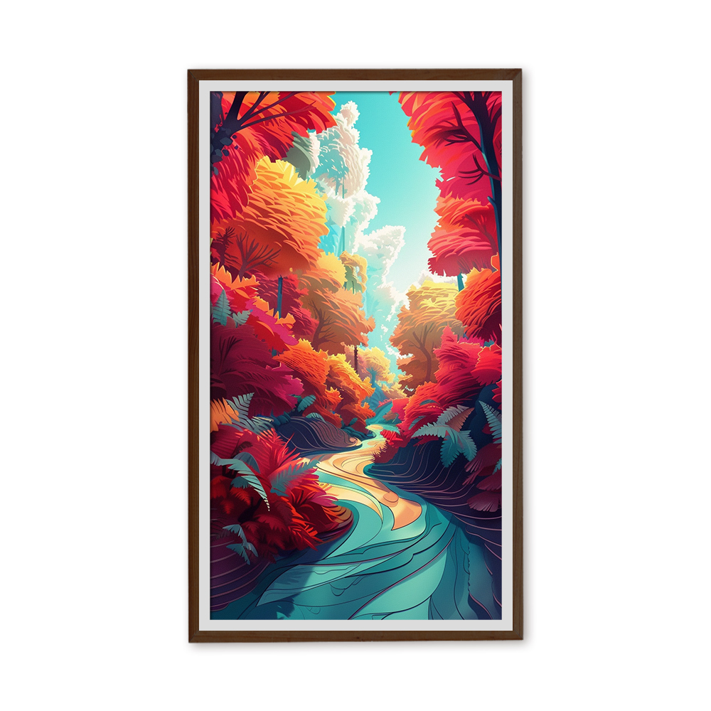 Stylish decorative painting LCD display